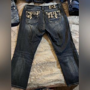 Size 34 cropped miss me jeans